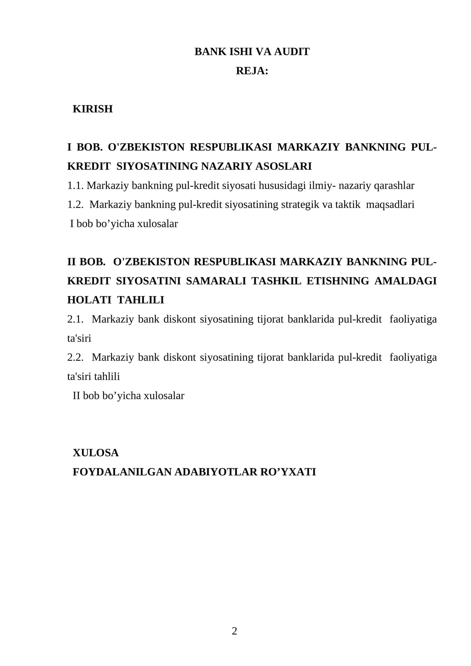BANK ISHI VA AUDIT 1