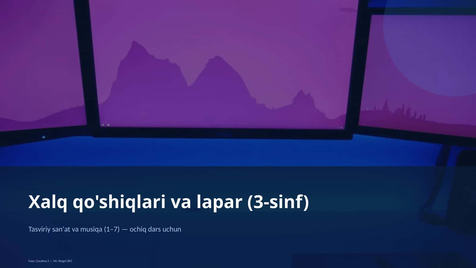 Xalq qo'shiqlari va lapar (3-sinf) 1