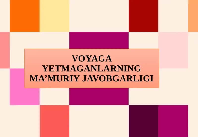 VOYAGA YETMAGANLARNING MA’MURIY JAVOBGARLIGI 1