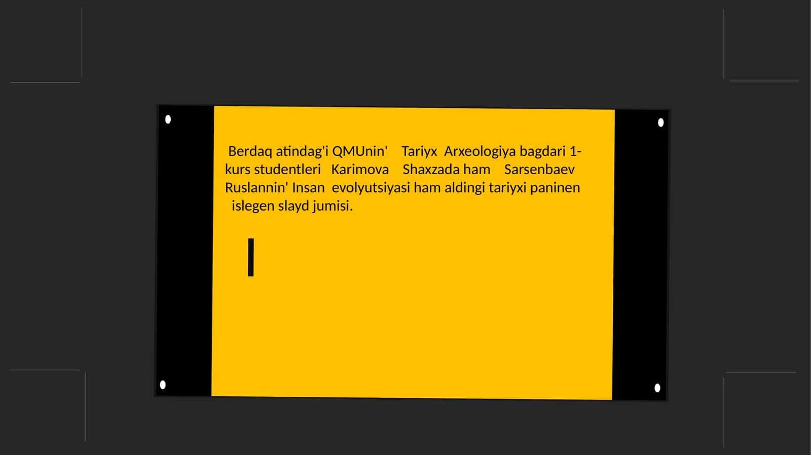 Insan evolyutsiyasi va tariyxi 1