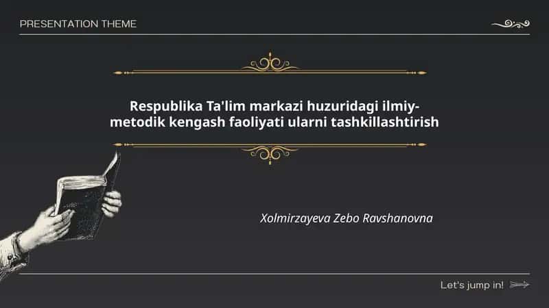 Respublika Ta'lim markazi huzuridagi ilmiy-metodik kengash faoliyati ularni tashkillashtirish 1