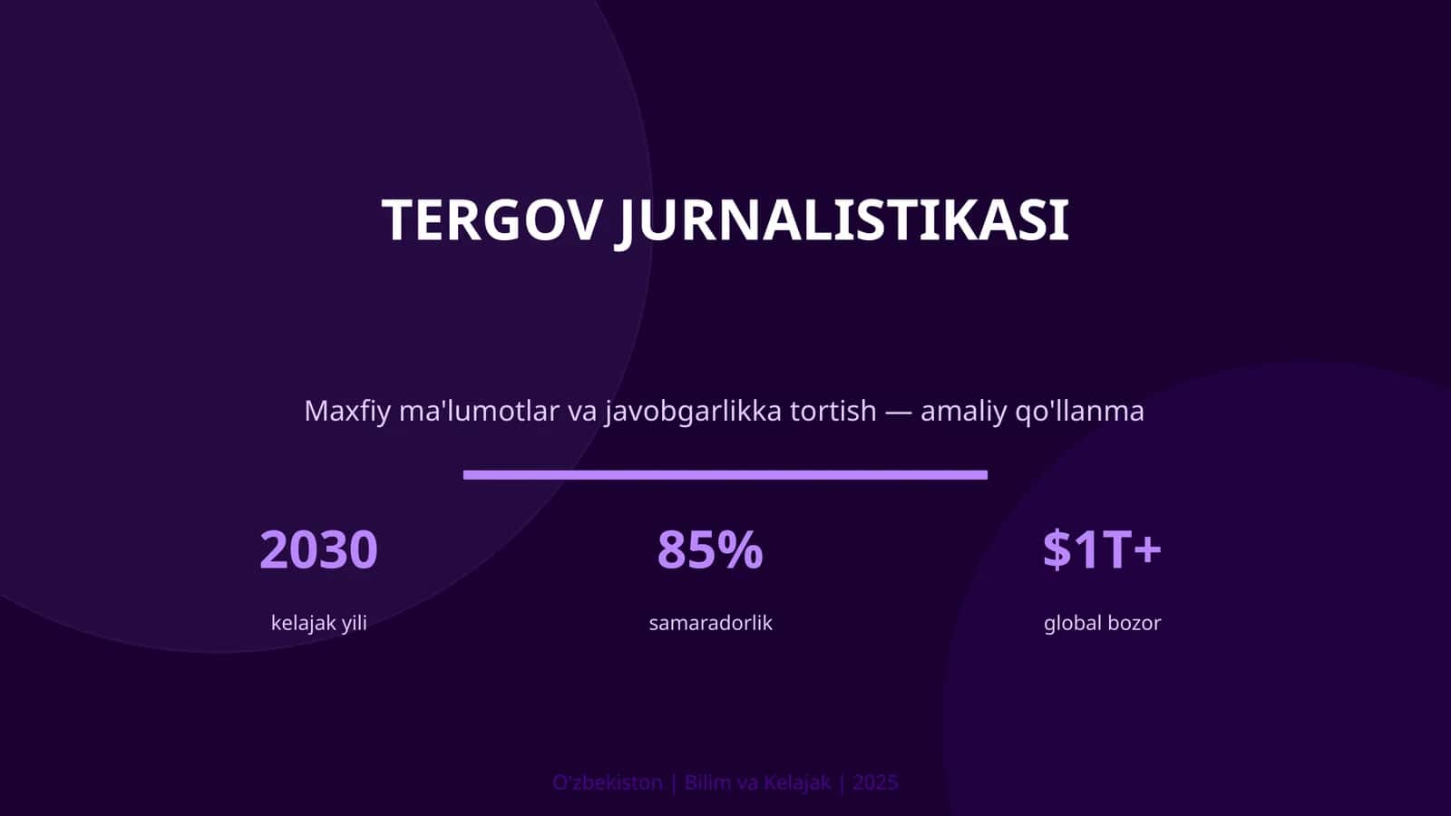 Tergov Jurnalistikasi 1