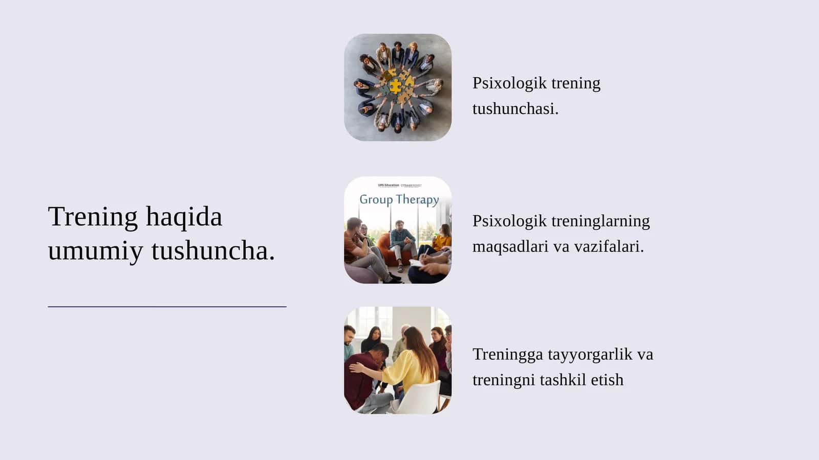 Psixologik Trening asoslari taqdimot 1