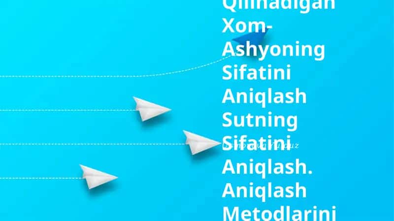Shahar Sut Zavodlariga Qabul Qilinadigan Xom-Ashyoning Sifatini Aniqlash Sutning Sifatini Aniqlash. Aniqlash Metodlarini O`Rganish. Tozaligini Aniqlash 1