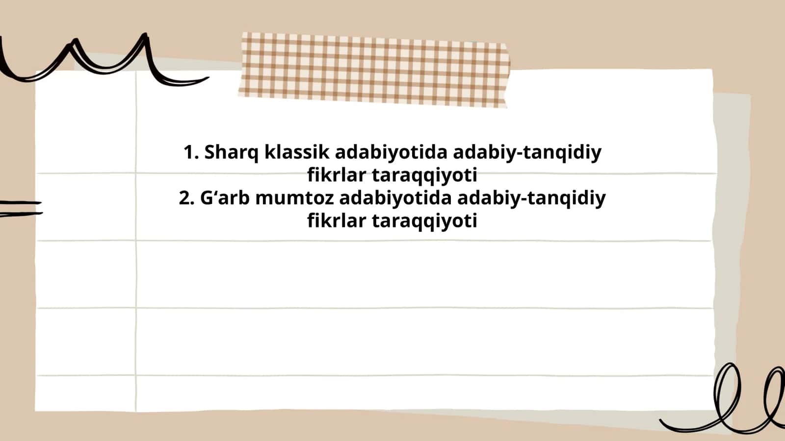 Sharq klassik adabiyotida adabiy-tanqidiy fikrlar taraqqiyoti 1