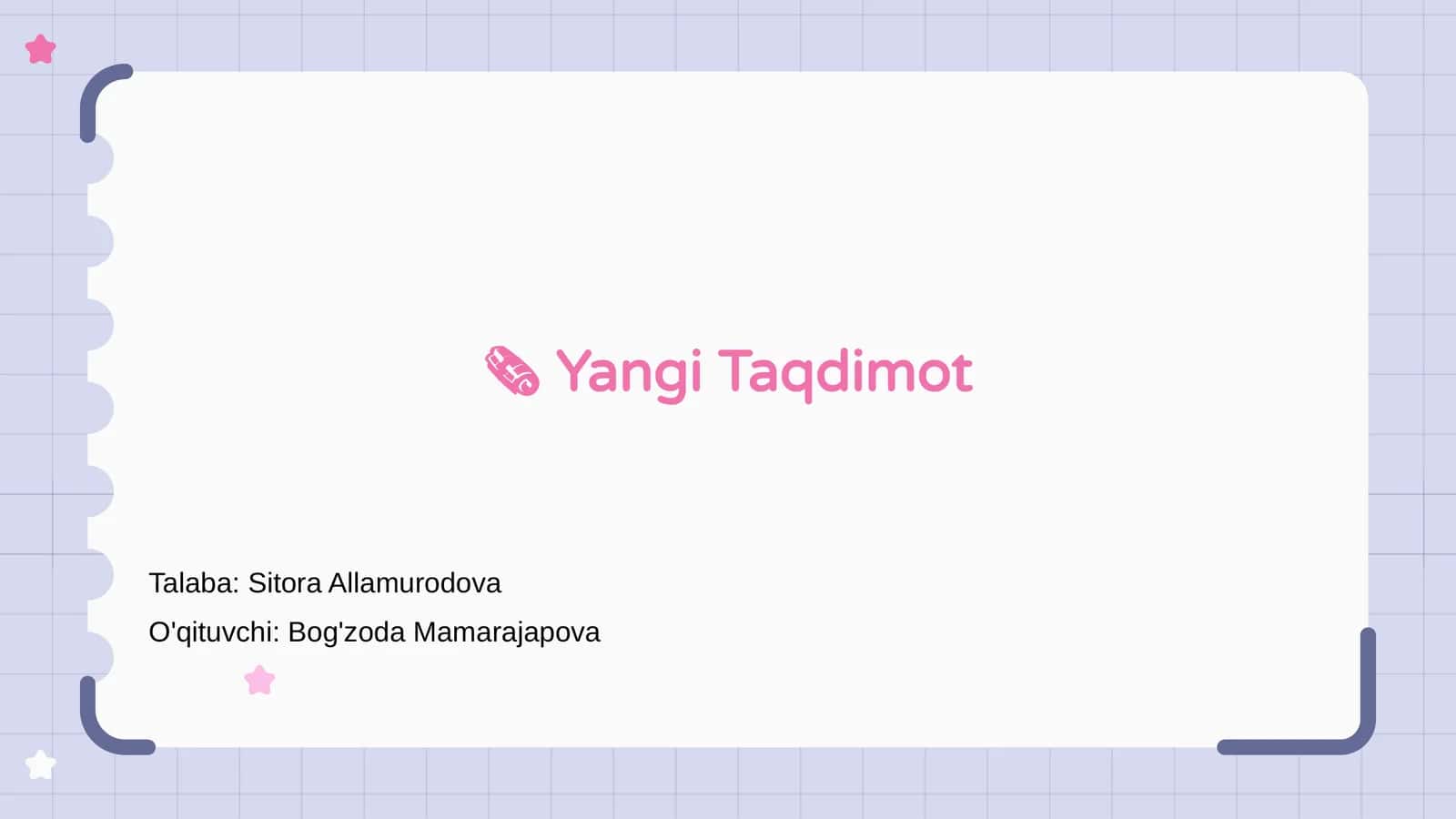 Yangi Taqdimot 1