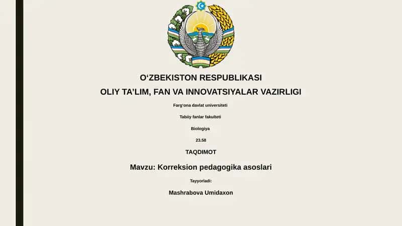 Korreksion pedagogika asoslari 1