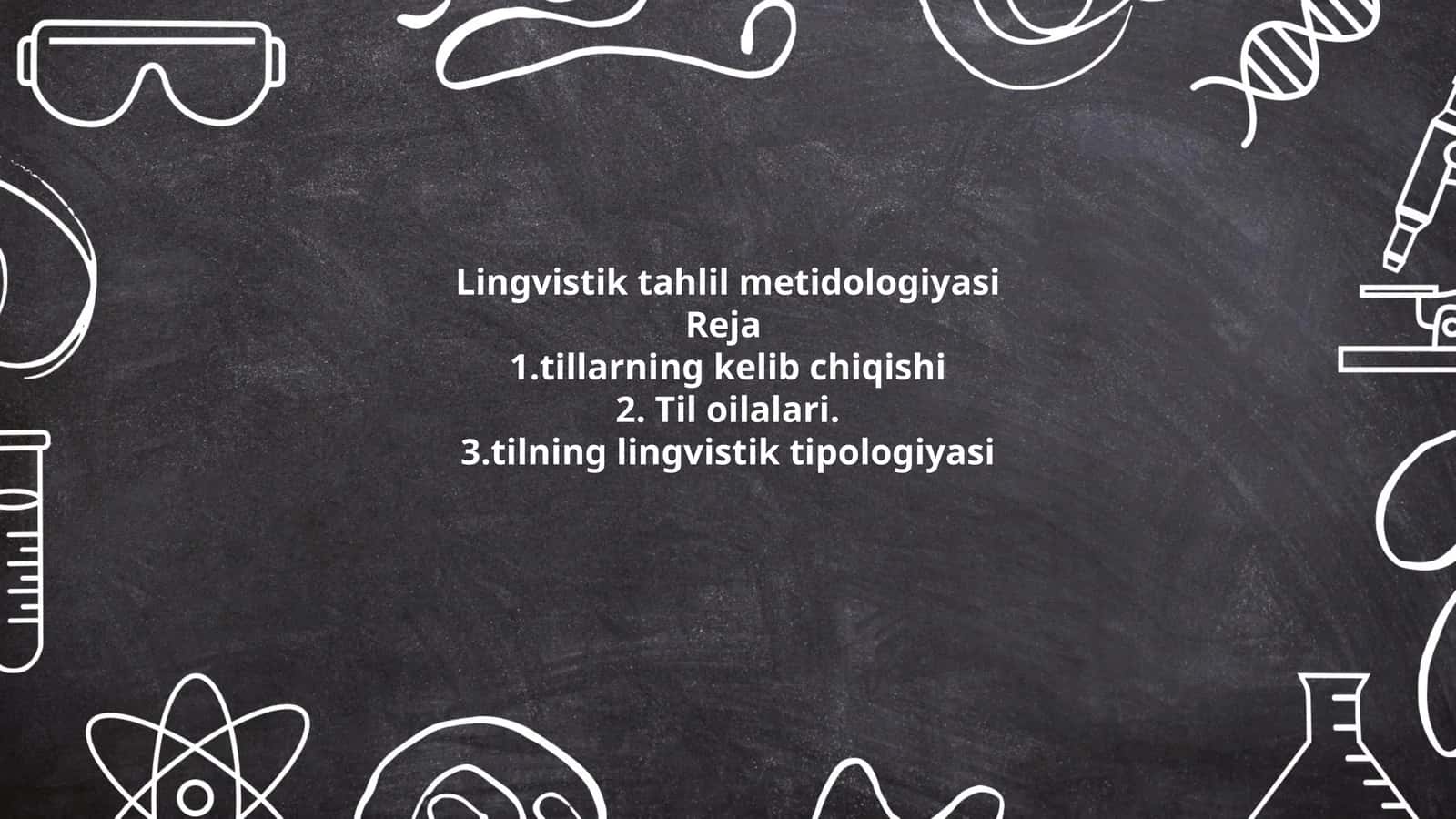 Lingvistik tahlil metidologiyasi 1