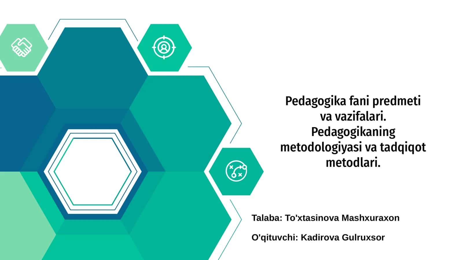 Pedagogika fani predmeti va vazifalari 1