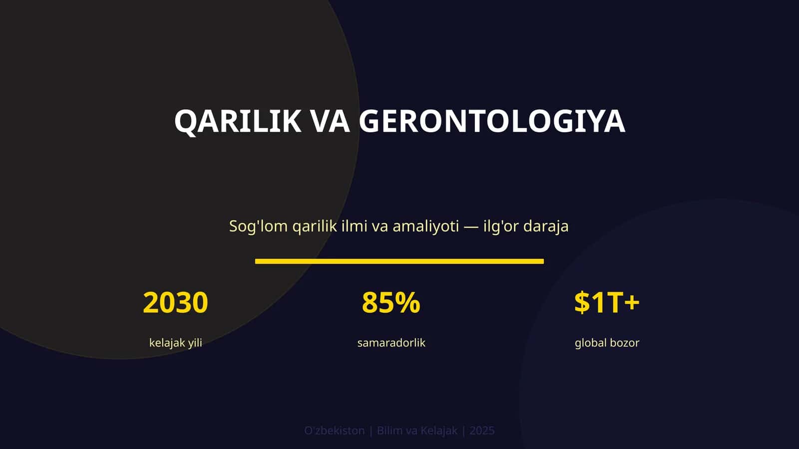Qarilik va gerontologiya 1