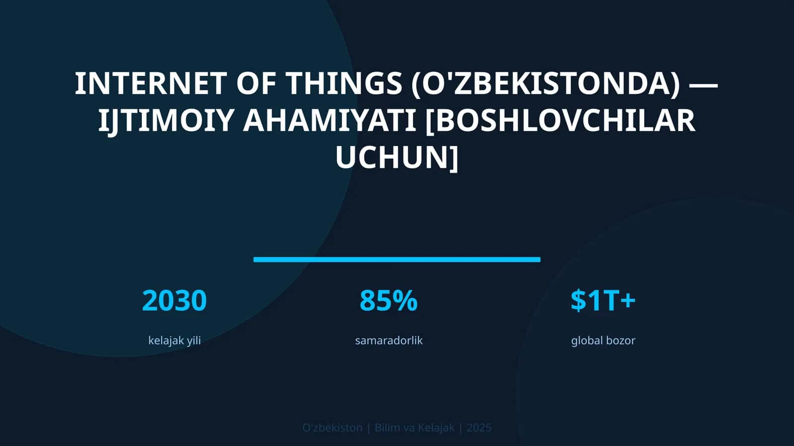 Internet of Things (O'zbekistonda) — ijtimoiy ahamiyati [boshlovchilar uchun] 1