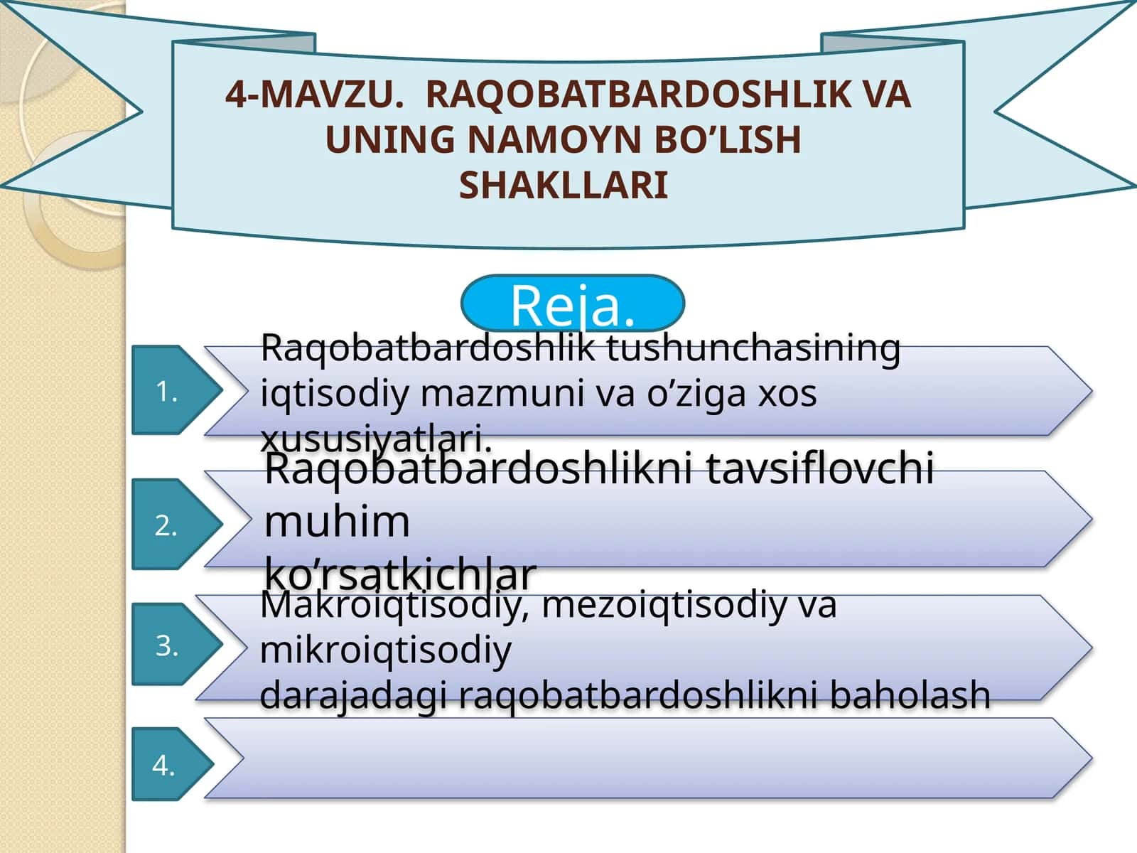 RAQOBATBARDOSHLIK VA UNING NAMOYN BO’LISHSHAKLLARI 1