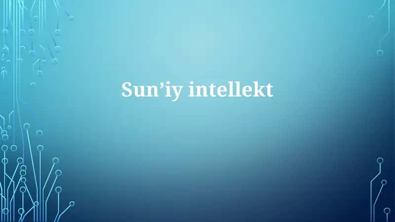Sunʼiyintellekt 1