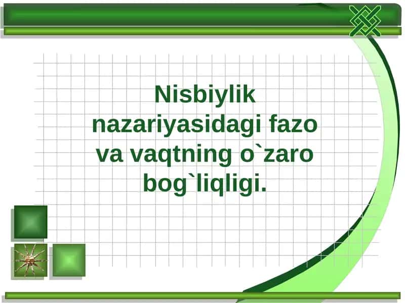 Nisbiylik nazariyasi 1