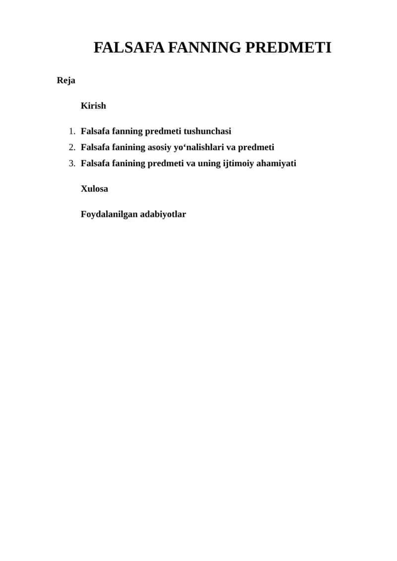 FALSAFA FANNING PREDMETI 1