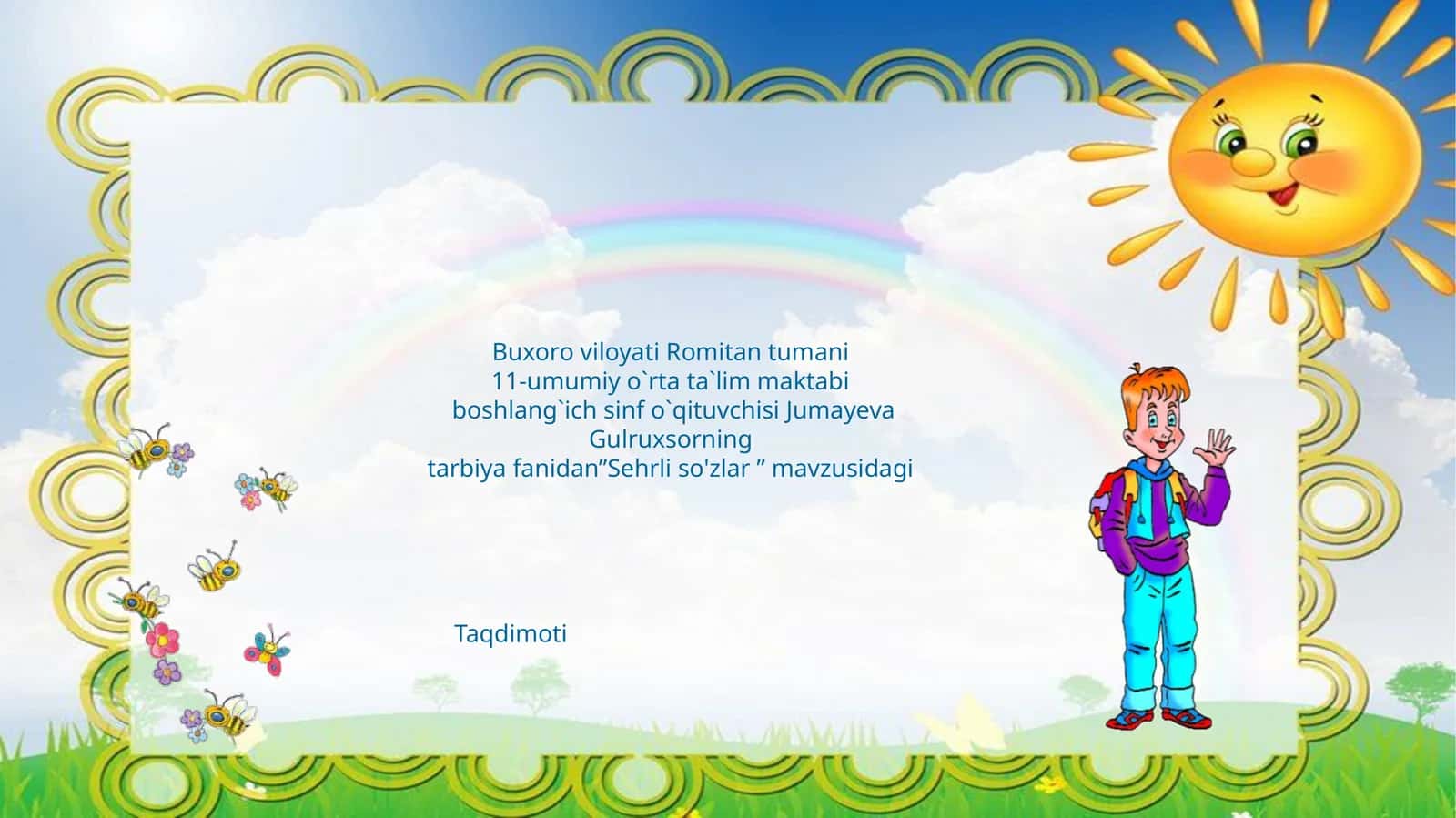 Sehrli so'zlar 1