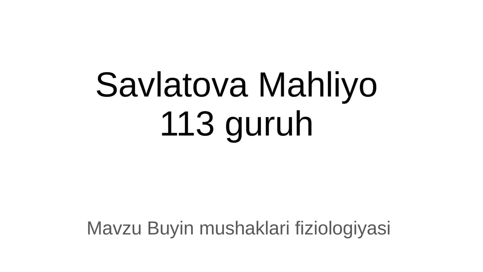 Buyin mushaklari fiziologiyasi 1