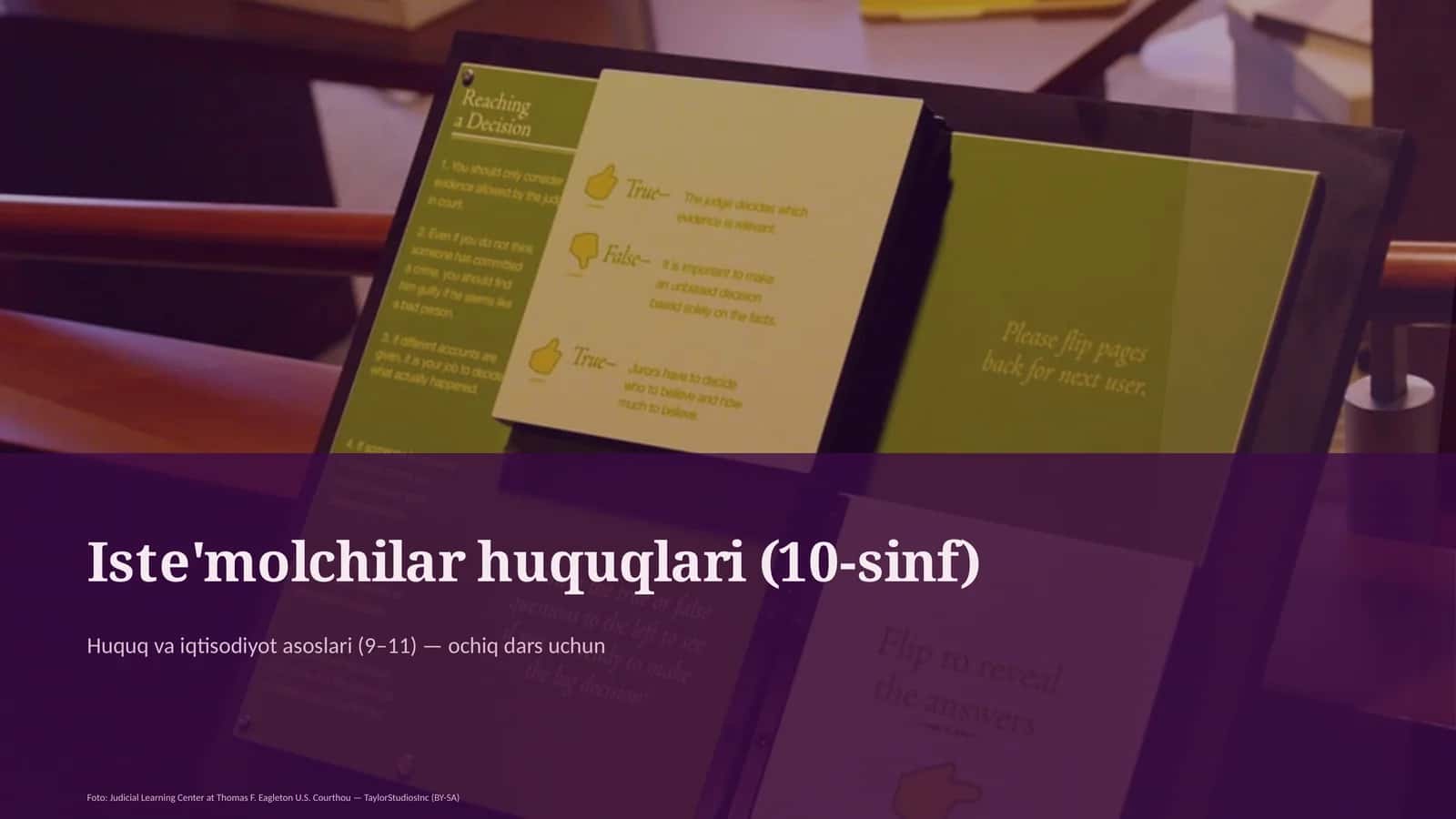 Iste'molchilar huquqlari (10-sinf) 1