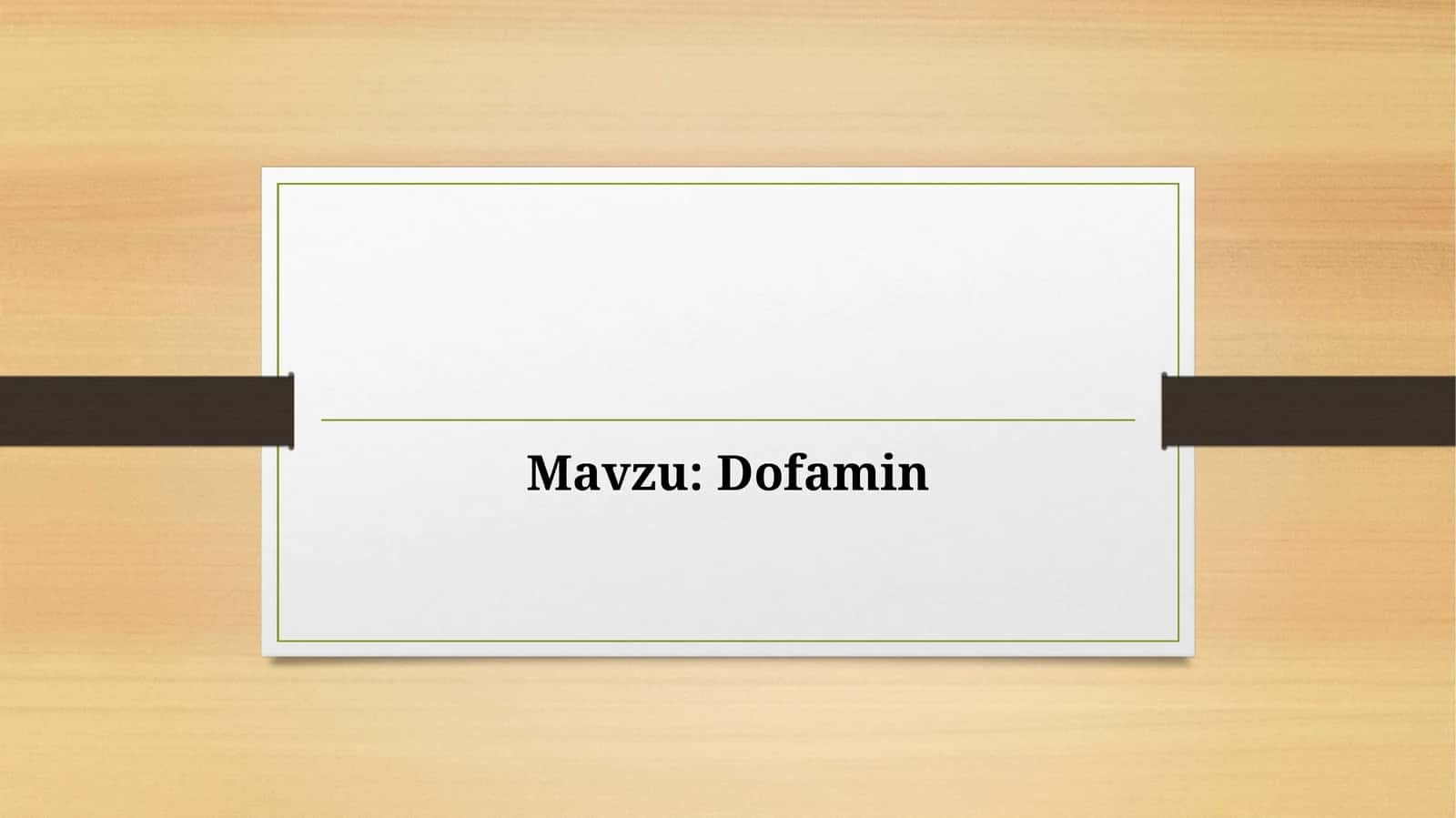 Dofamin 1