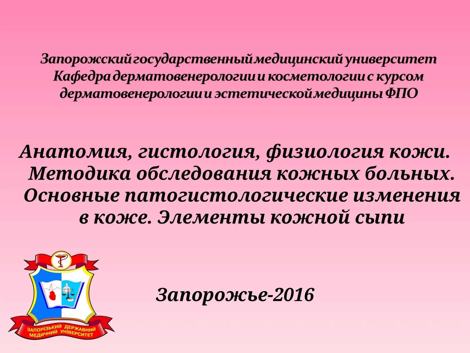 Гистология кожи 1