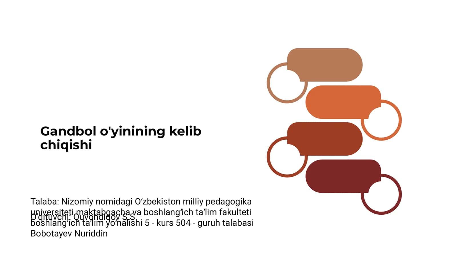 Gandbol o'yinining kelib chiqishi 1