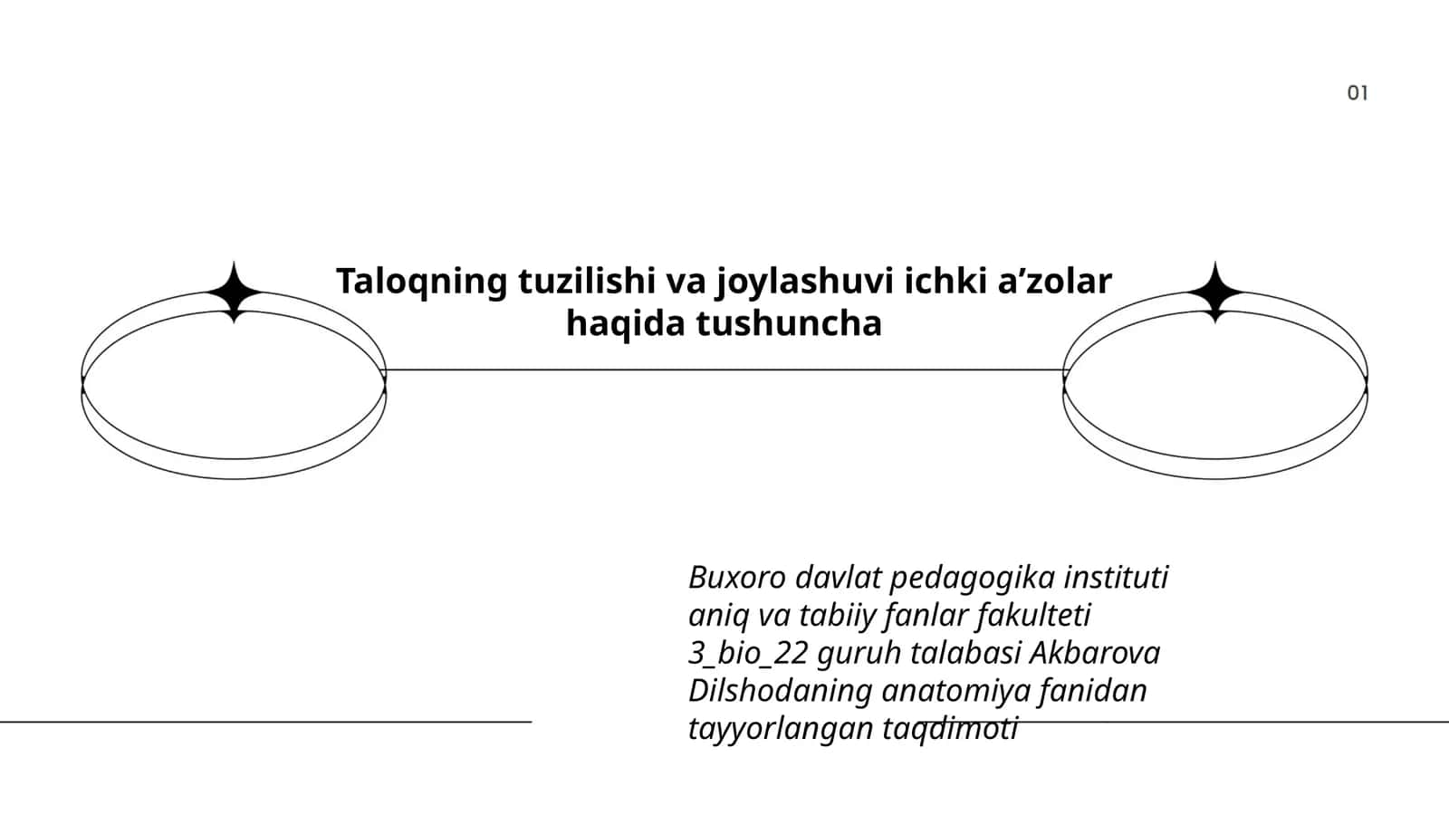 Anatomiya fanidan taqdimot 1