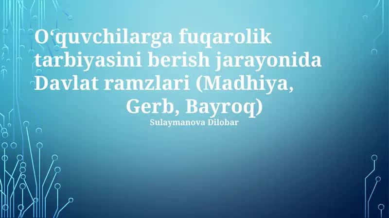 Davlat Ramzlari: Madhiya, Gerb va Bayroq 1