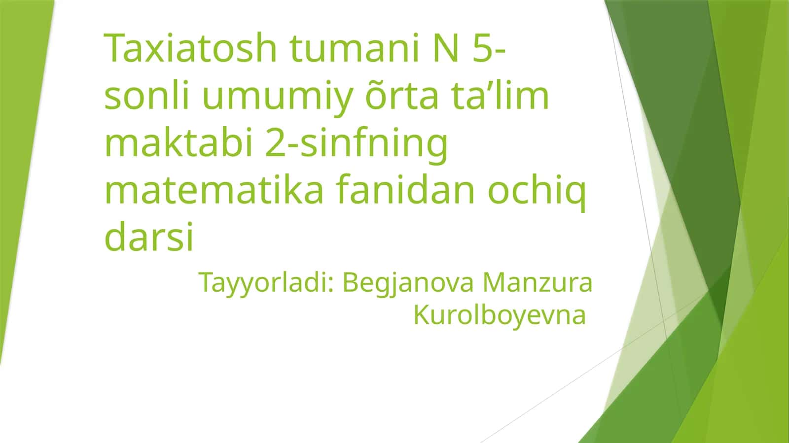 Taqsimot qonuni. Masalalar va misollar yechish. Yuzani topish. Dam olish daqiqa. Qiziqarli topshiriqlar. Uyga vazifa 1
