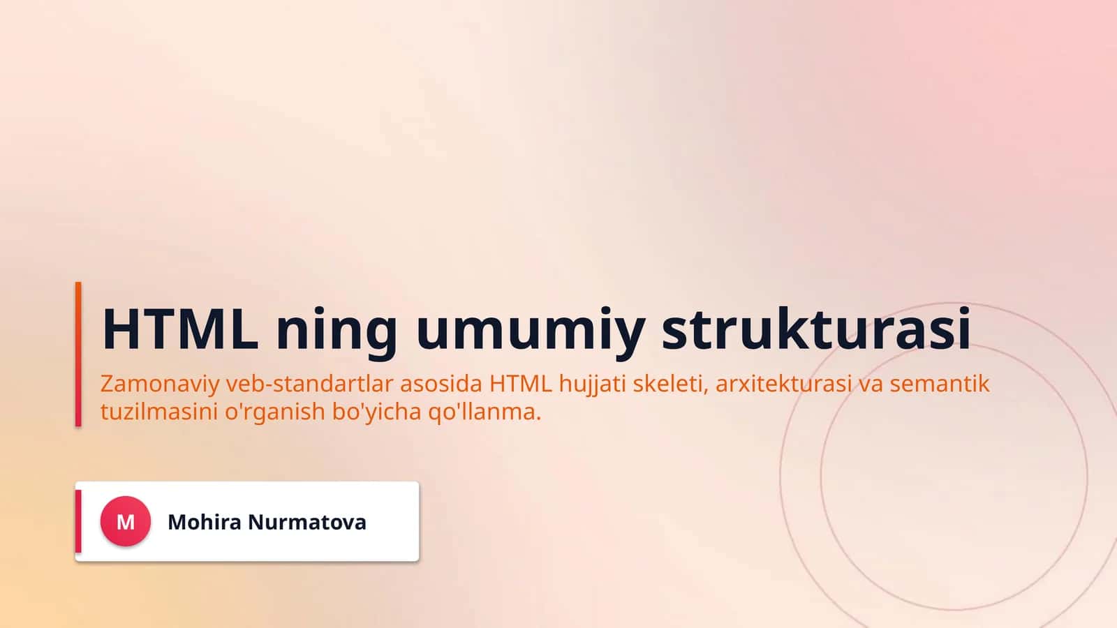 HTML ning umumiy strukturasi 1