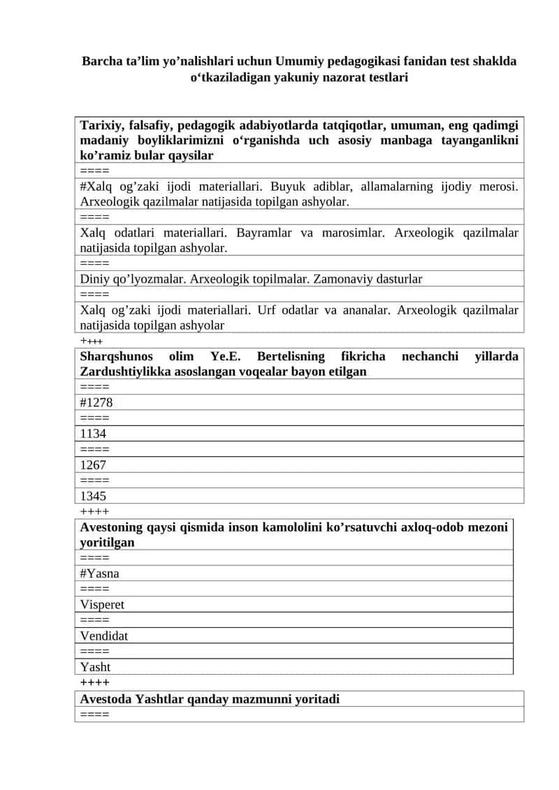 Xalq og’zaki ijodi materiallari 1