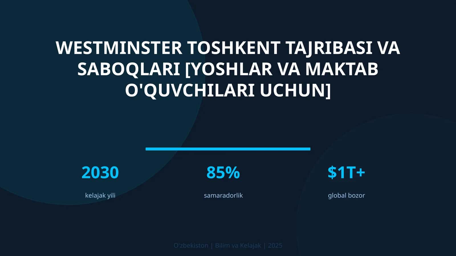 Westminster Toshkent tajribasi va saboqlari [yoshlar va maktab o'quvchilari uchun] 1
