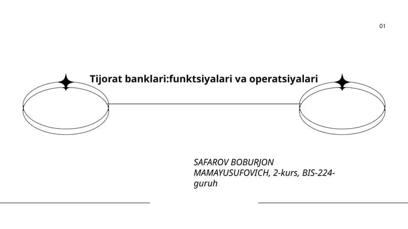 Tijorat banklari:funktsiyalari va operatsiyalari 1