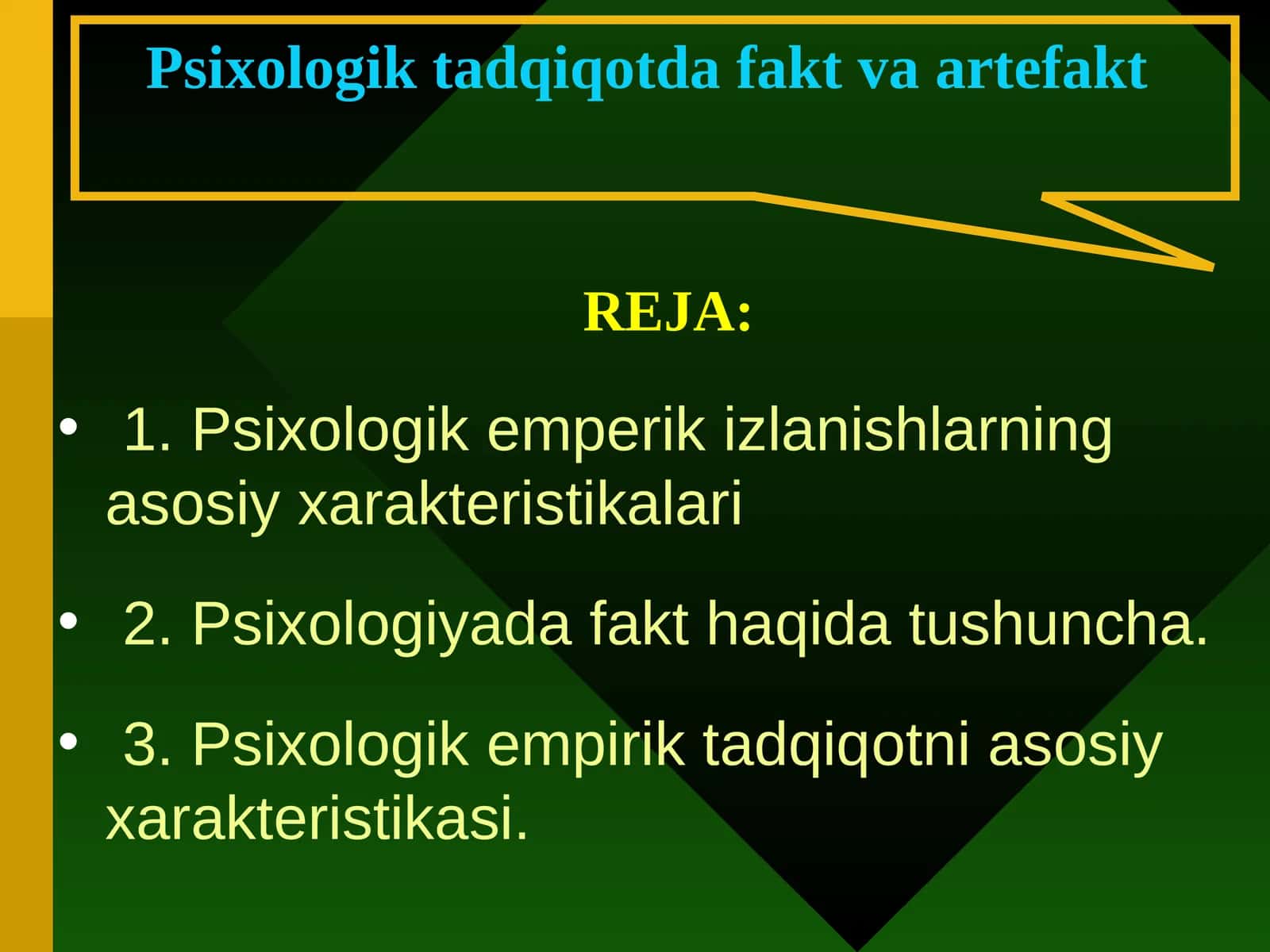 Psixоlоgiyada Fakt Haqida Tushuncha 1