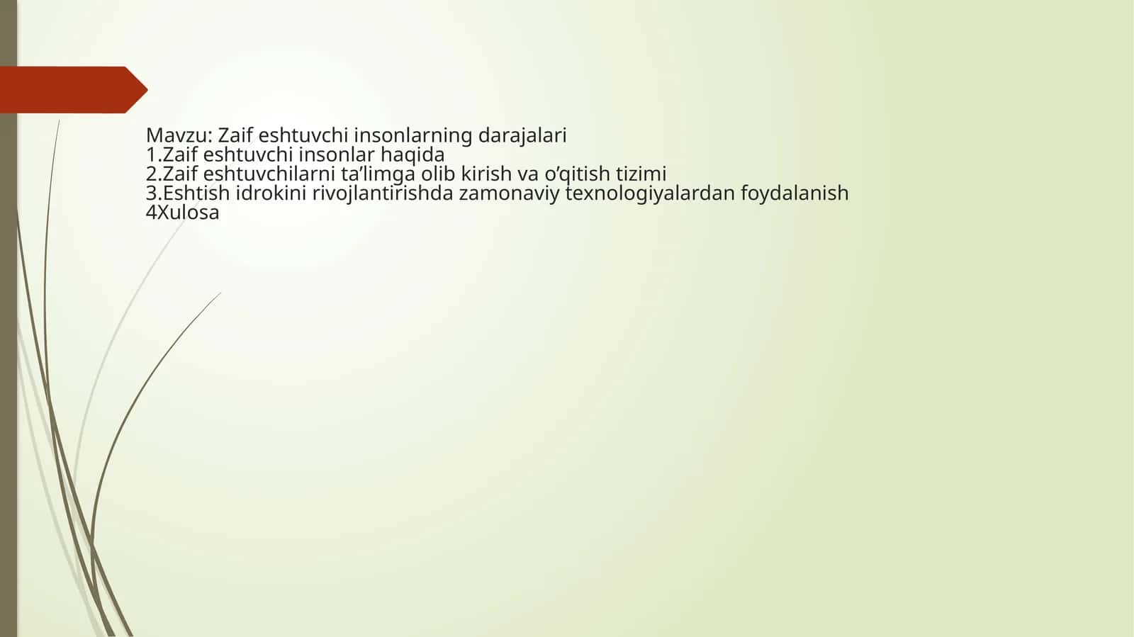 Zaif eshtuvchi insonlarning darajalari 1