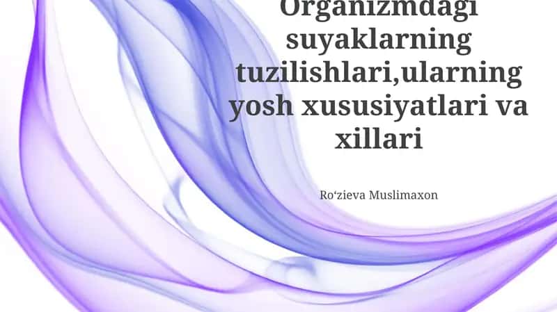 Suyak tuzilishi 1