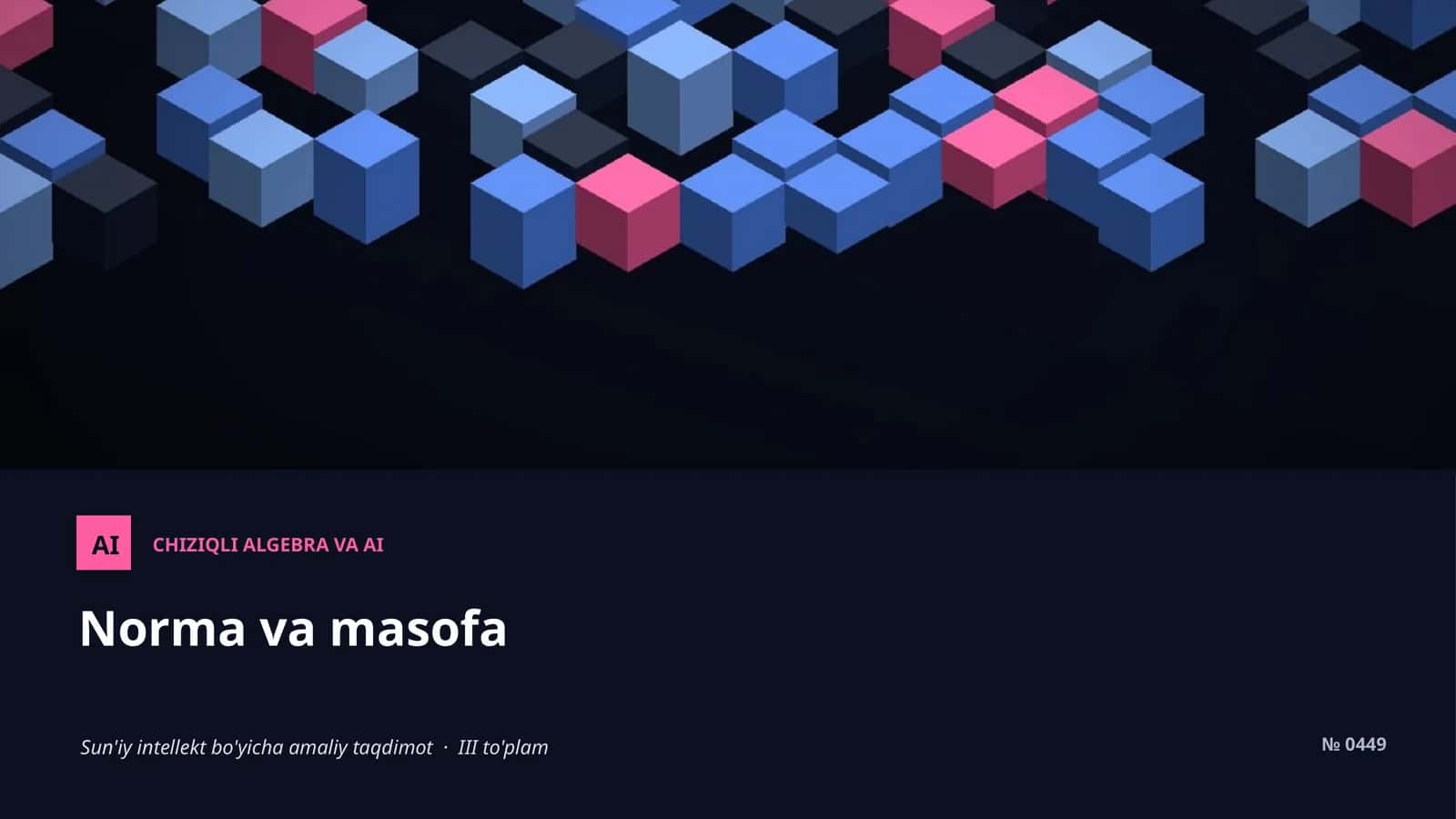 Norma va masofa 1