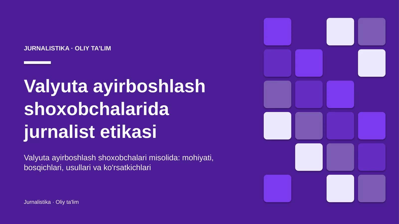 valyuta ayirboshlash shoxobchalarida jurnalist etikasi 1440 1