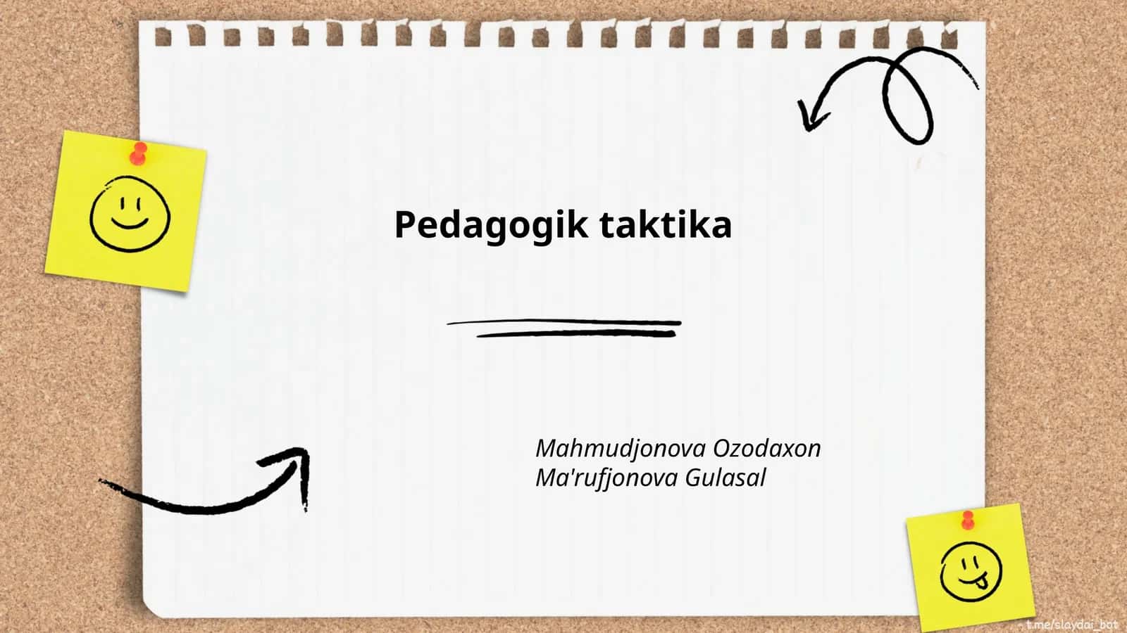 Pedagogik taktika 1