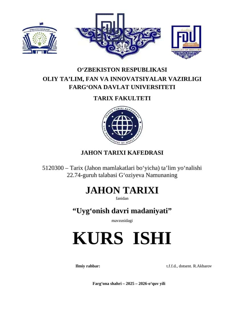 Uyg‘onish davri madaniyati 1