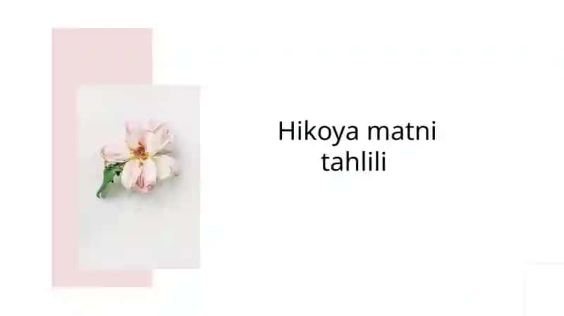 Hikoyamatnitahlili 1