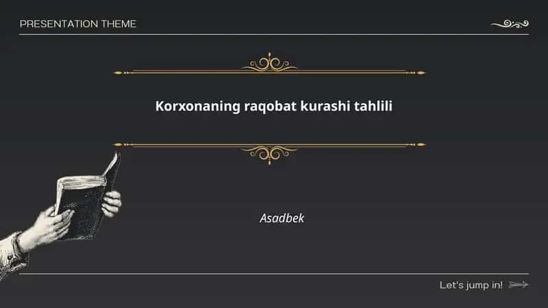 Korxonaning raqobat kurashi tahlili 1