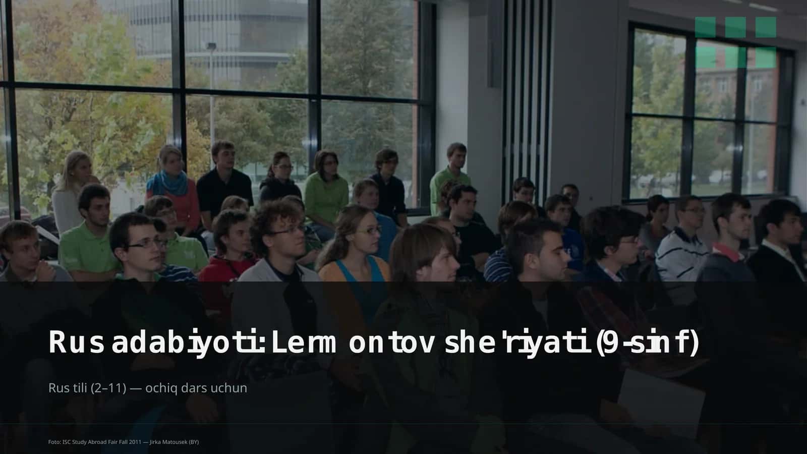 Rus adabiyoti: Lermontov she'riyati (9-sinf) 1