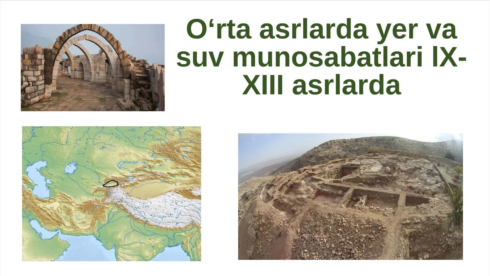 Oʻrta asrlarda yer va suv munosabatlari lX- XIII asrlarda 1