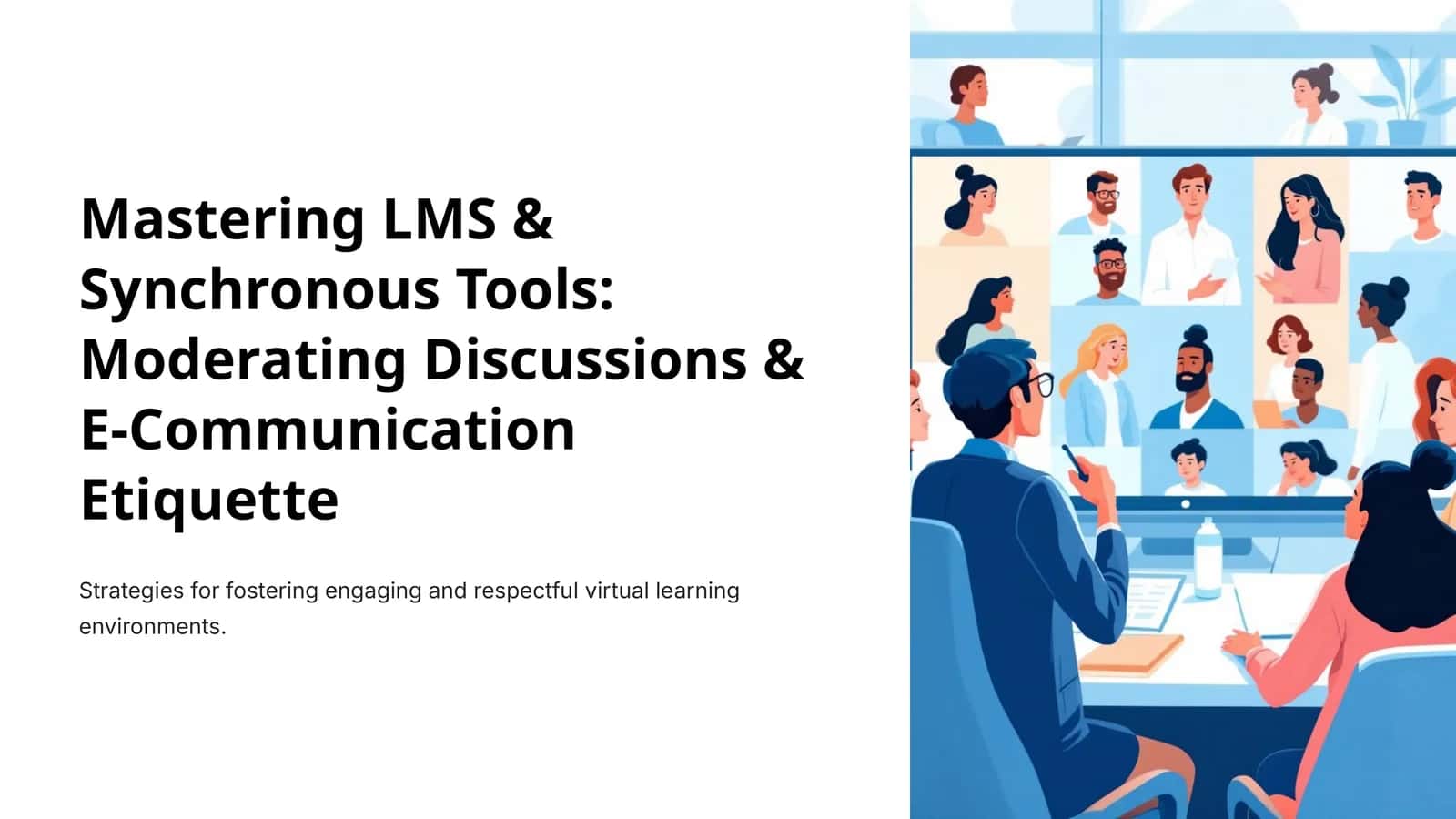 Mastering LMS & Synchronous Tools: Moderating Discussions & E-Communication Etiquette 1