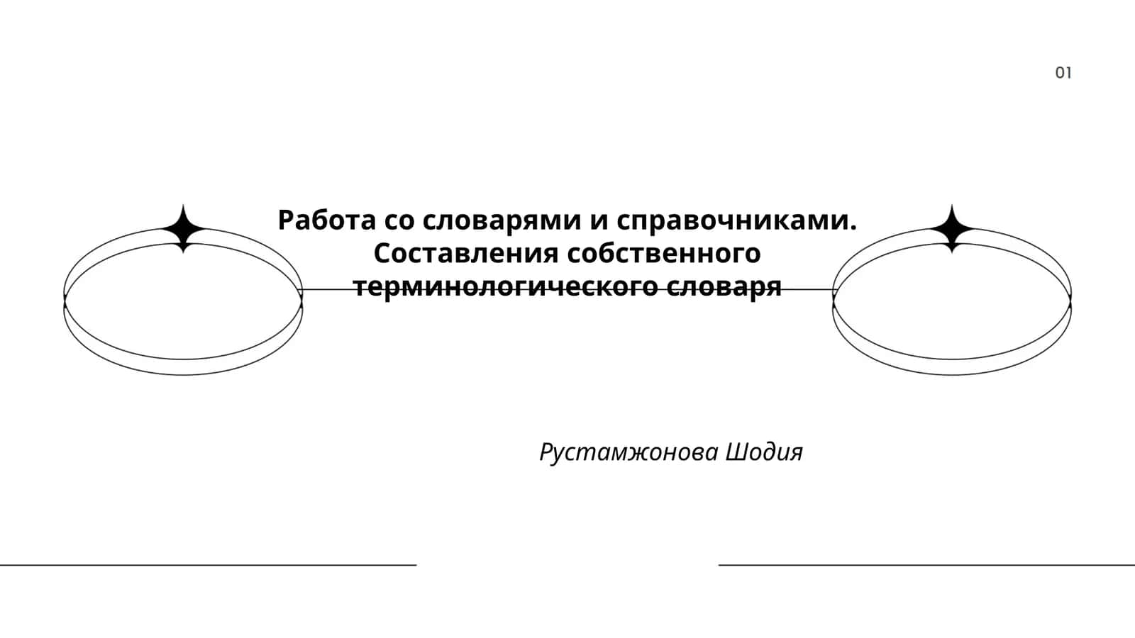 Работа со словарями и справочниками. Составления собственного терминологического словаря 1