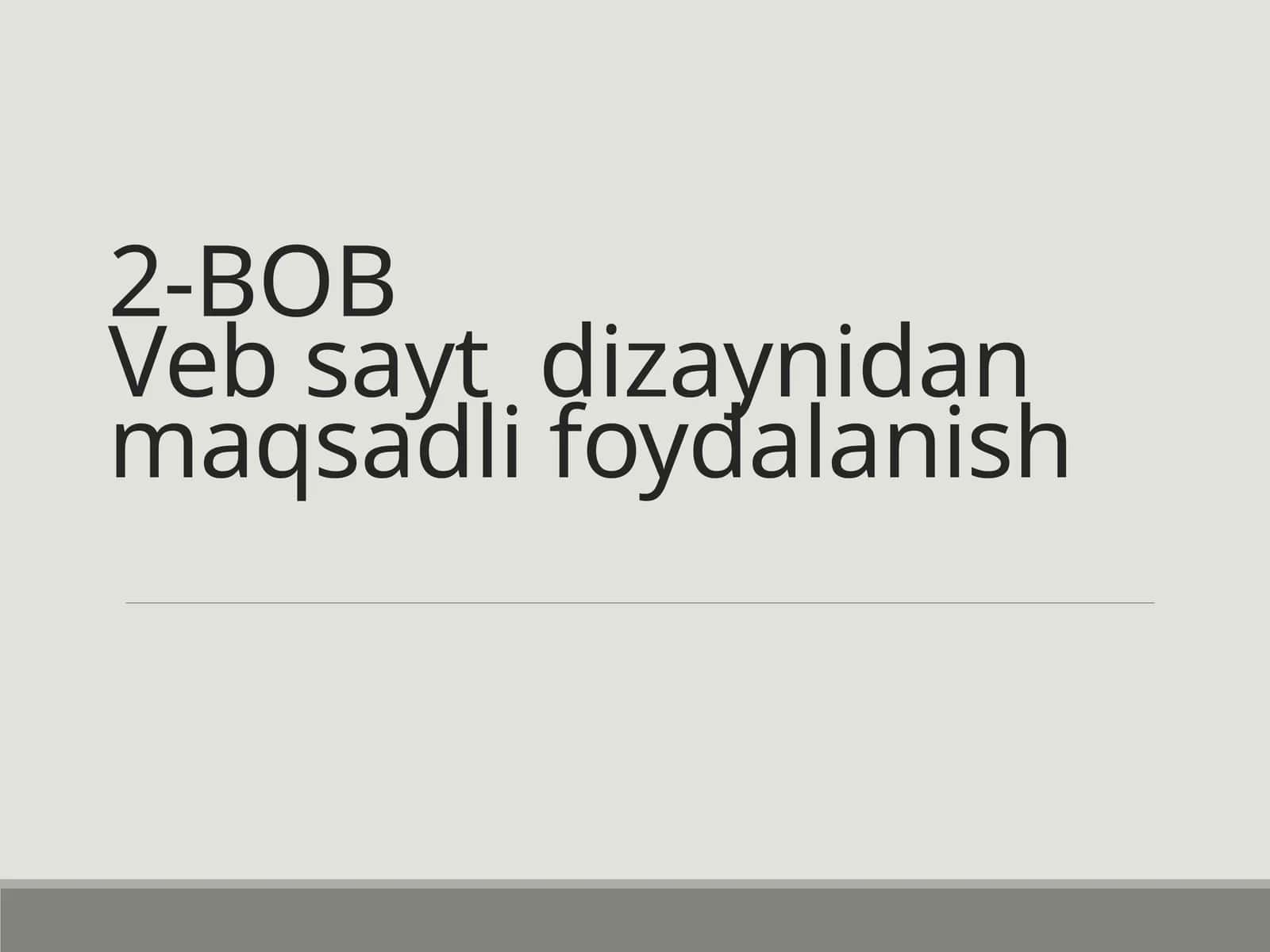 HTML nima 1