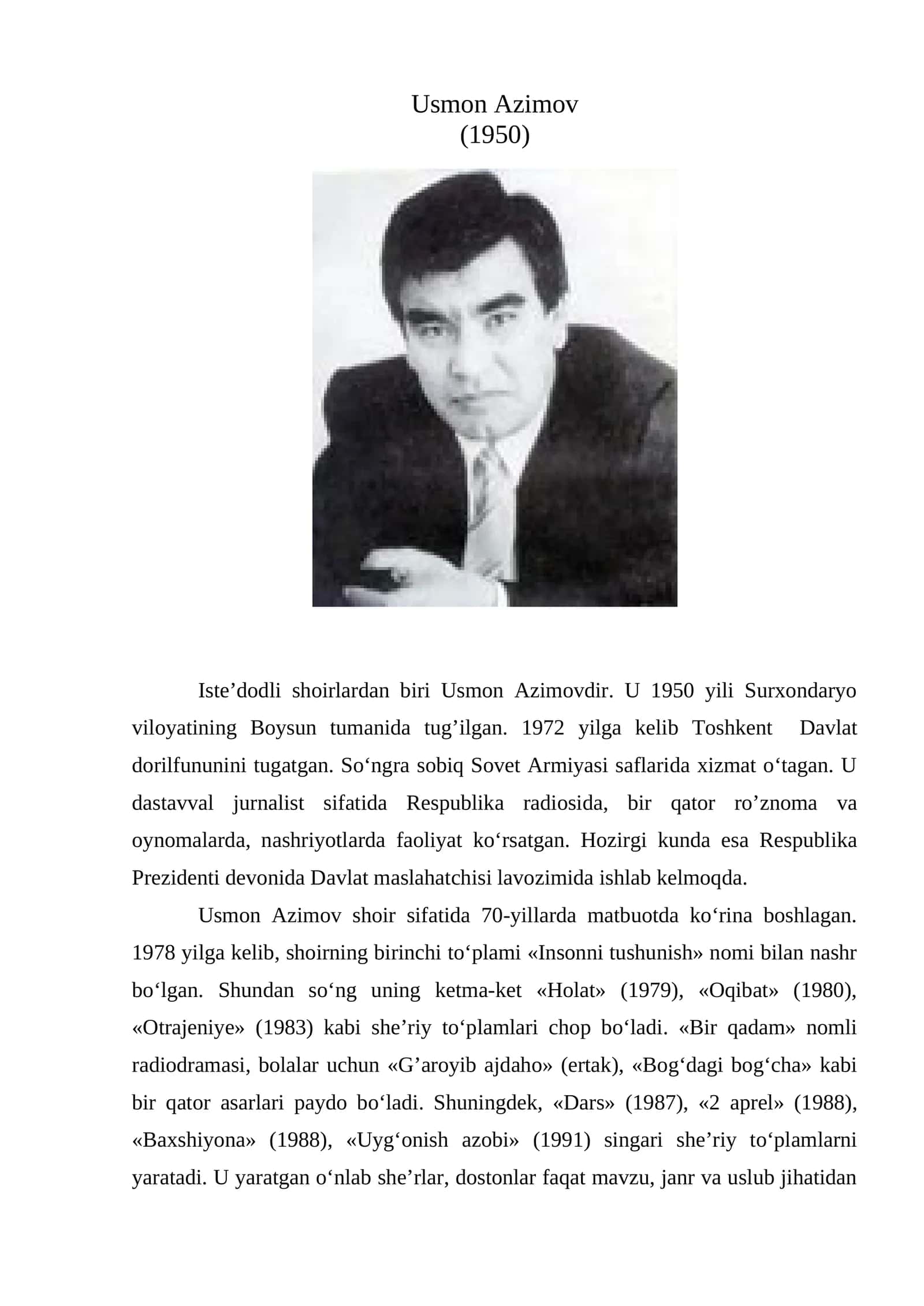 Usmon Azimov 1