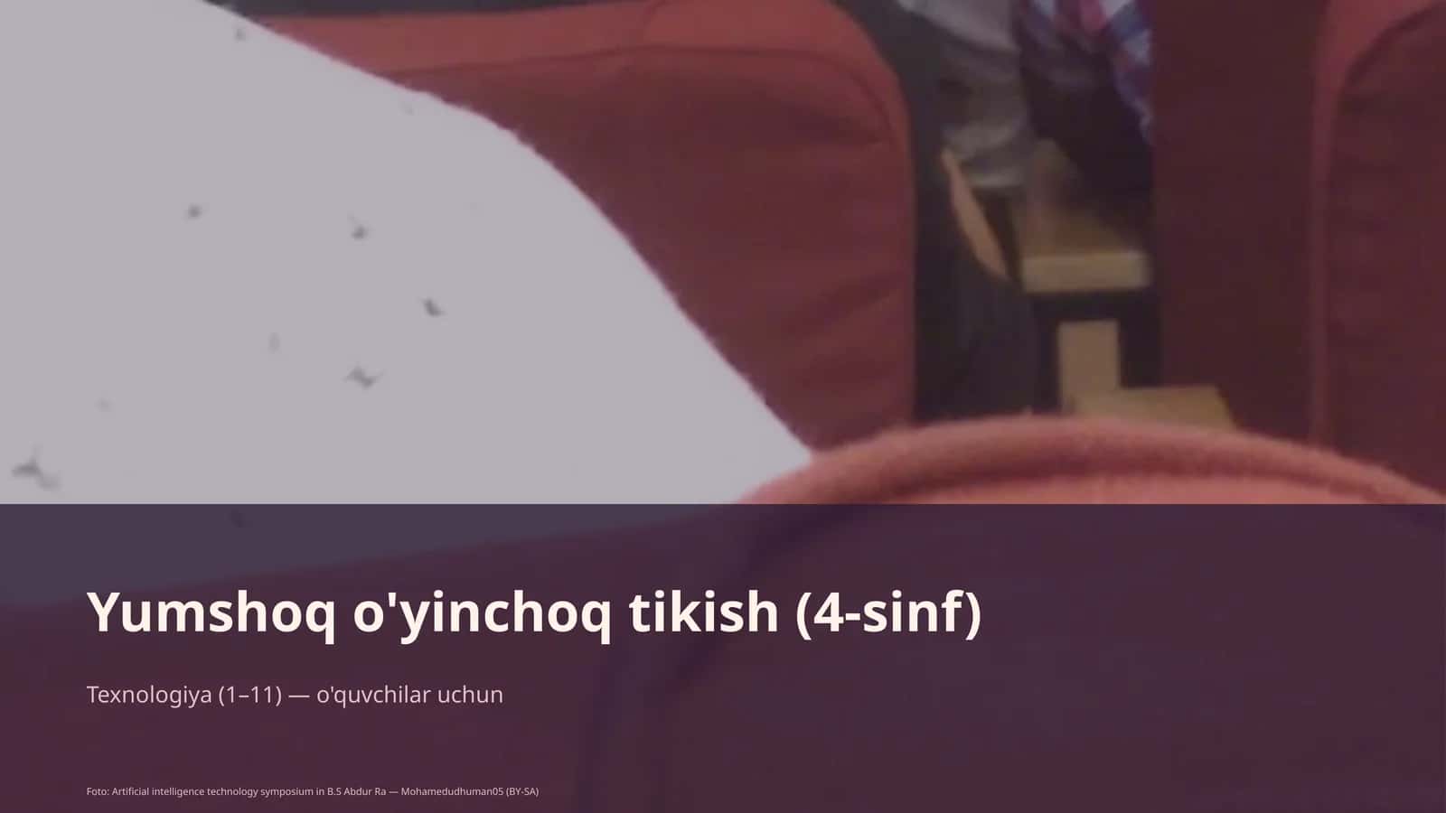 Yumshoq o'yinchoq tikish (4-sinf) 1
