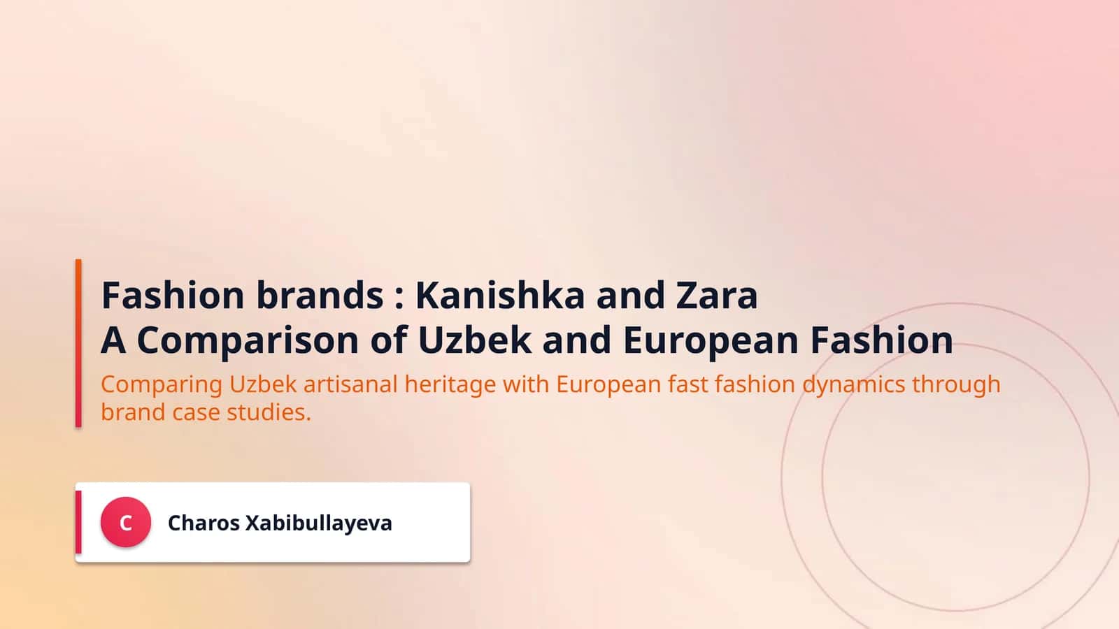 Fashion brands : Kanishka and Zara 1