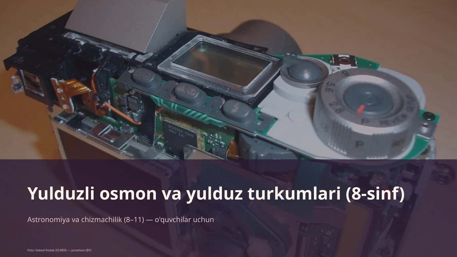 Yulduzli osmon va yulduz turkumlari (8-sinf) 1